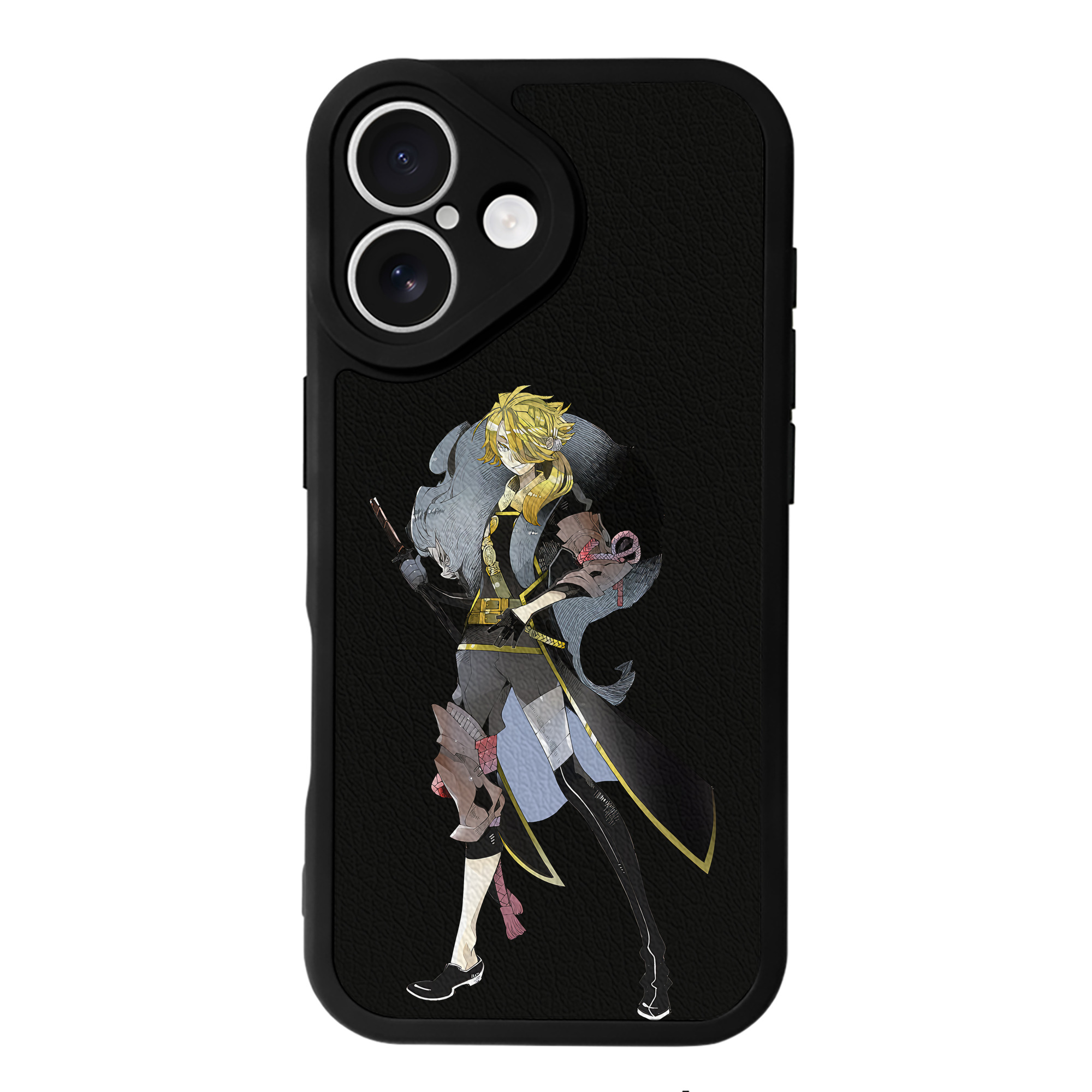 （画像用） 刀剣乱舞 Touken Ranbu 【iPhone 16シリーズ対応】シリコンスマホケース（レザー調） 材質：シリコン